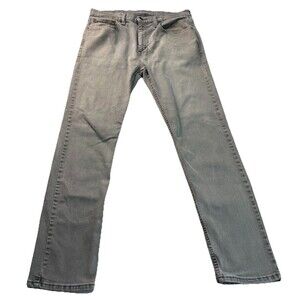 Levis 507 Jeans Size 33x32 Gray Tapered Leg - Broke In - Wear As Shown